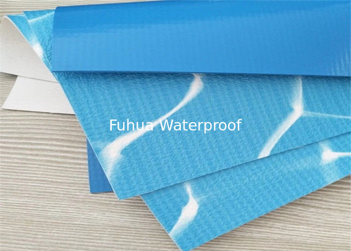 2019 White blue color interior decorate PVC membranes waterproof roofing membrane