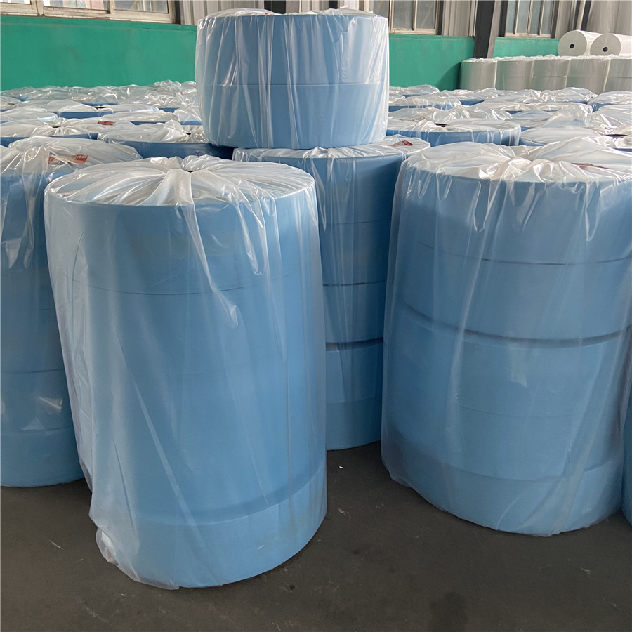 25gsm white Medical Consumables Nonwoven Fabric With Plastic Film