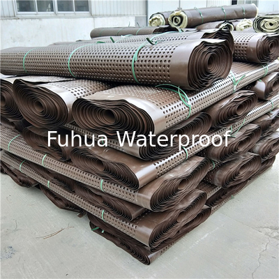 Good price 15m Length and 10mm Thickness Plastic Drain Cell Drainage Board for Roof Garden Parking Green Belt online