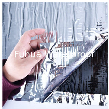 Good price PE Film Aluminum Foil Surface 1mm Butyl Sealant Roofing Waterproof Tape with Siliconized Release Film online
