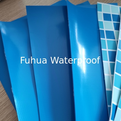 Good price Concrete Swimming Pool Waterproofing Material Solution 2.05m Width Blue Mosaic Color PVC Liner with Water Ripple Design online