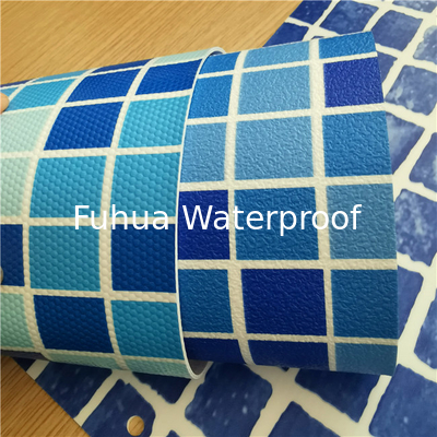 Good price ISO9001/14001 Certified Vinyl Liner for Swimming Pool 1.4m Width Water Ripple Pattern 0.7mm Thickness online