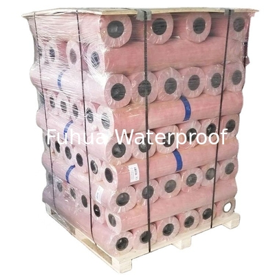 Good price Yellow Polyethylene and Polypropylene Nonwoven Fabric Waterproofing Membrane for Roofing Underlayment 1 Width Waterproof online