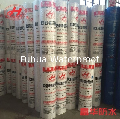 Good price Shandong Damp Proof Thin PP PE Polyethylene Waterproof Membrane with Method With Glue and Customized Color Size in Green online