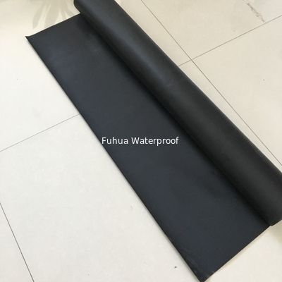 Good price 1.2MM high elastic rubber epdm waterproof membrane/ roofing material with fabric backing online